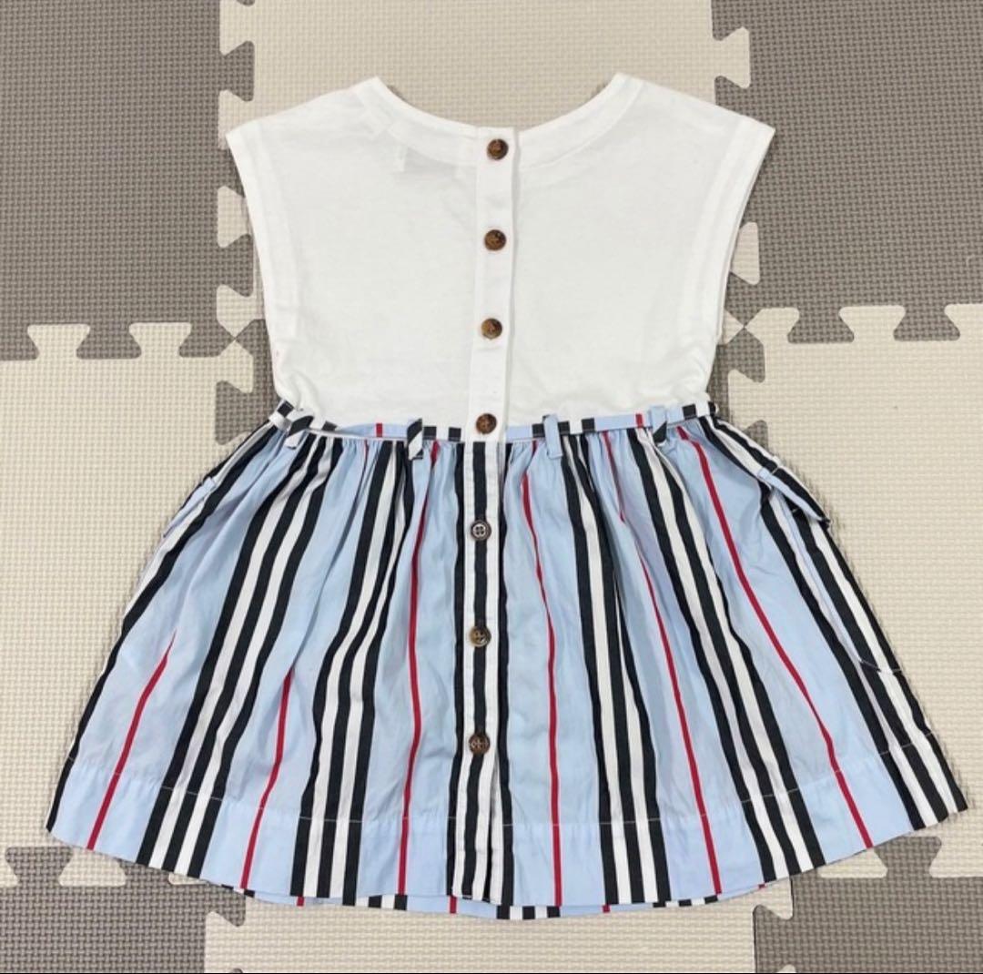 Burberry バーバリー ドッキングワンピース チェックスカート 18m