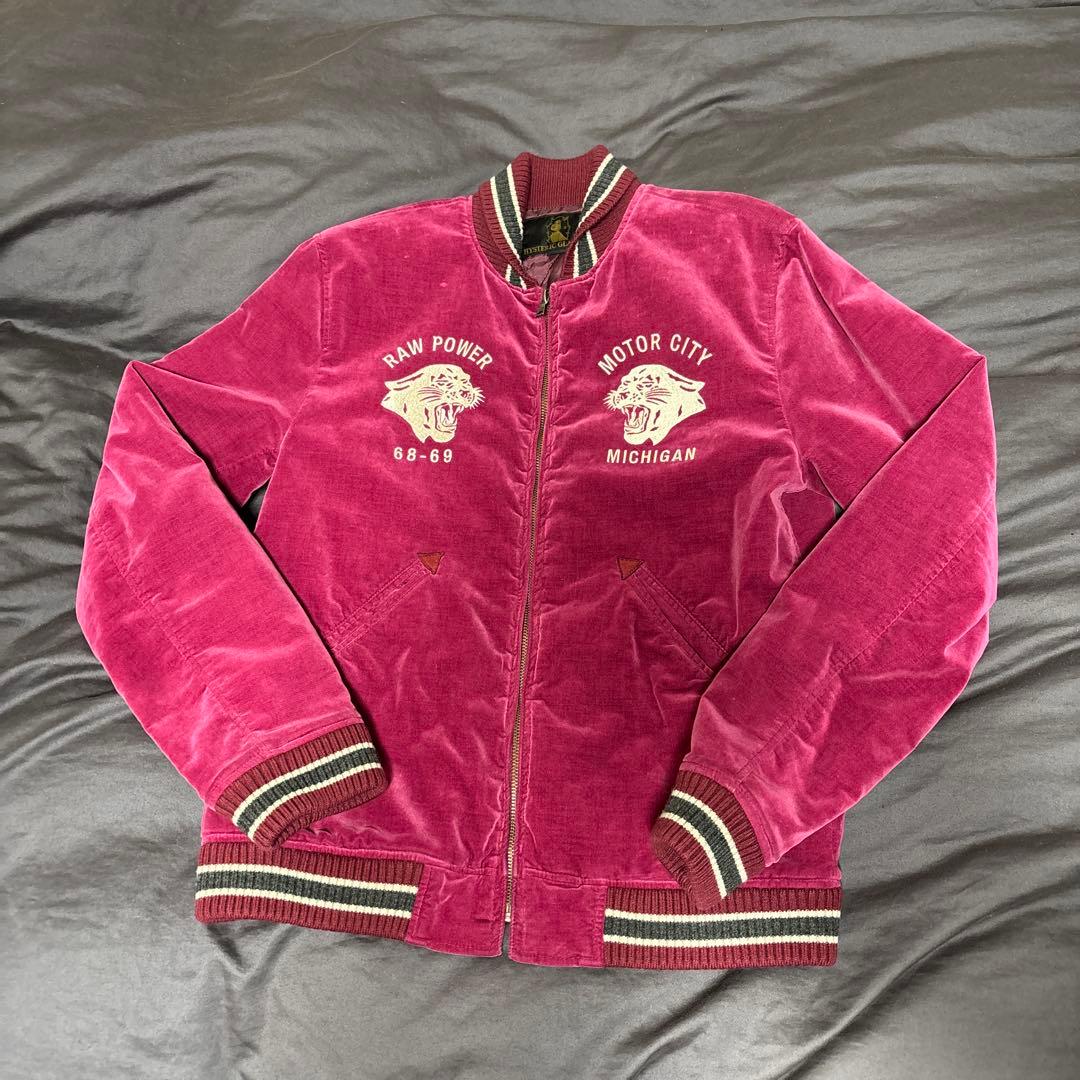 ヒステリックグラマー ベロア　スカジャン　Ｍサイズ　木村拓哉着用 HYSTERIC GLAMOUR - キムタク着 ヒステリックグラマー プレイボーイ