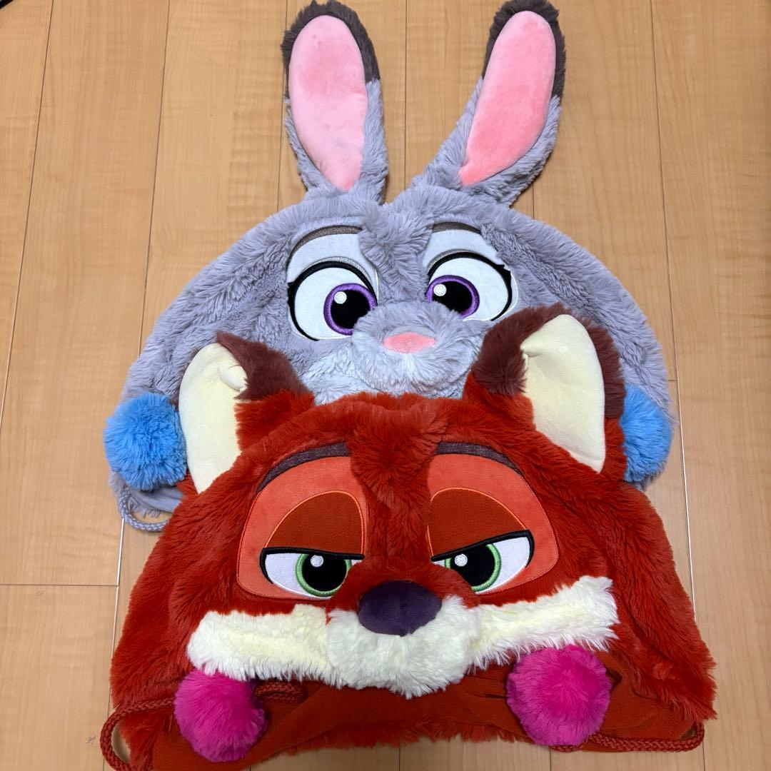 ディズニー　ズートピア　ファンキャップ　ニックジュディセット