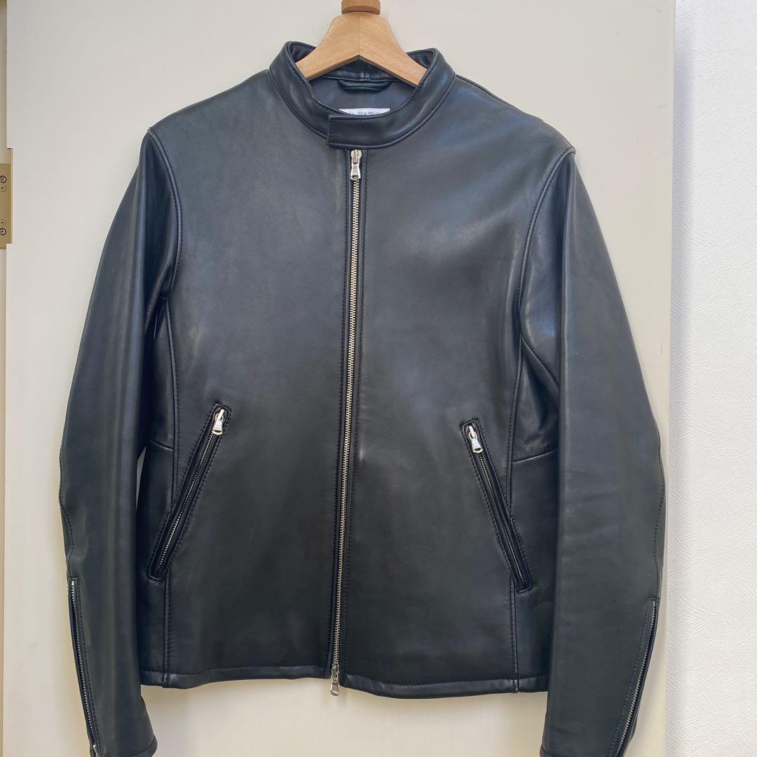 ユナイテッドアローズ　シングルライダース シープレザー シングル ライダース ジャケット