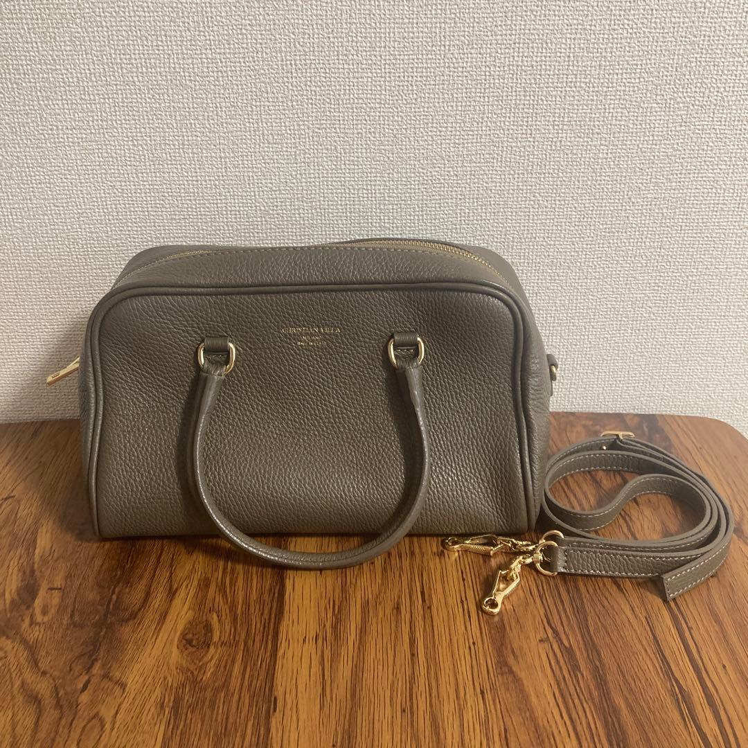 CHRISTIAN VILLA クリスチャンヴィラ ボストンバッグ　トープ