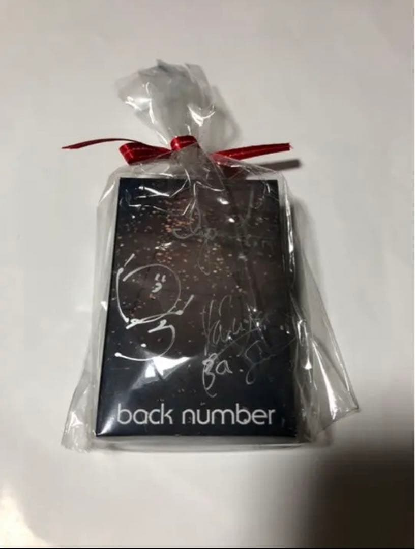 back number サイン入り　トランプ