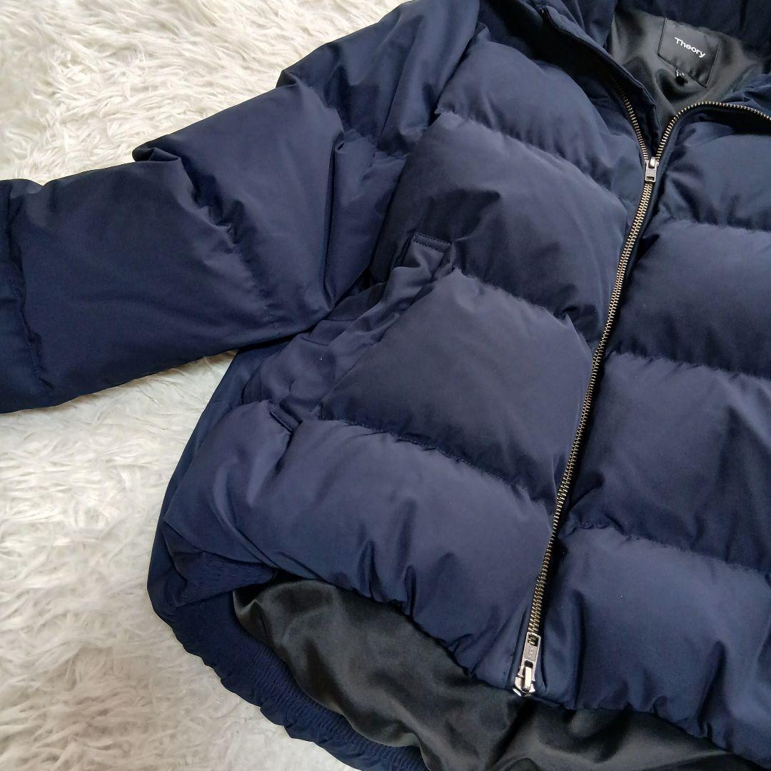 Theory】MOMO 現行タグ ショールカラー ダウンジャケット ネイビー