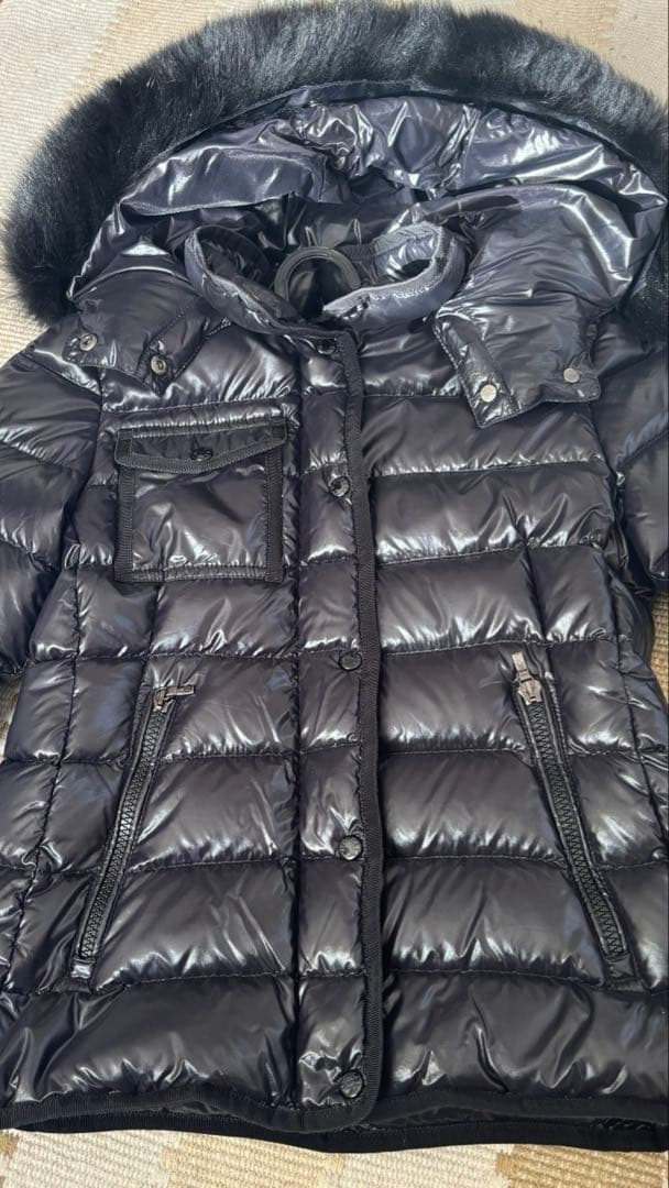 値下げ！MONCLER ブラックダウン　12anni 152cm