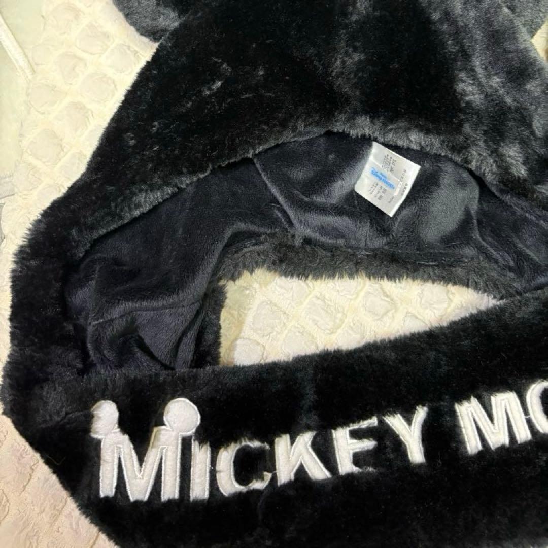 ディズニー ミッキー マフラーファンキャップ 黒 - メルカリ
