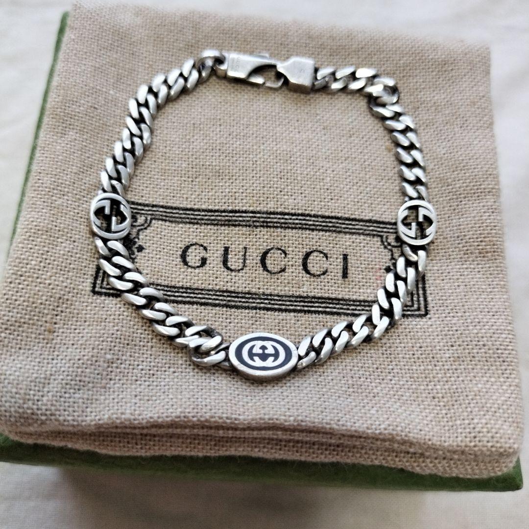 再出品 GUCCI グッチ エナメルインターロッキングG 喜平ブレスレット17号 楽天市場】【最大2万円OFFクーポン対象・3/5限定】GUCCI グッチ