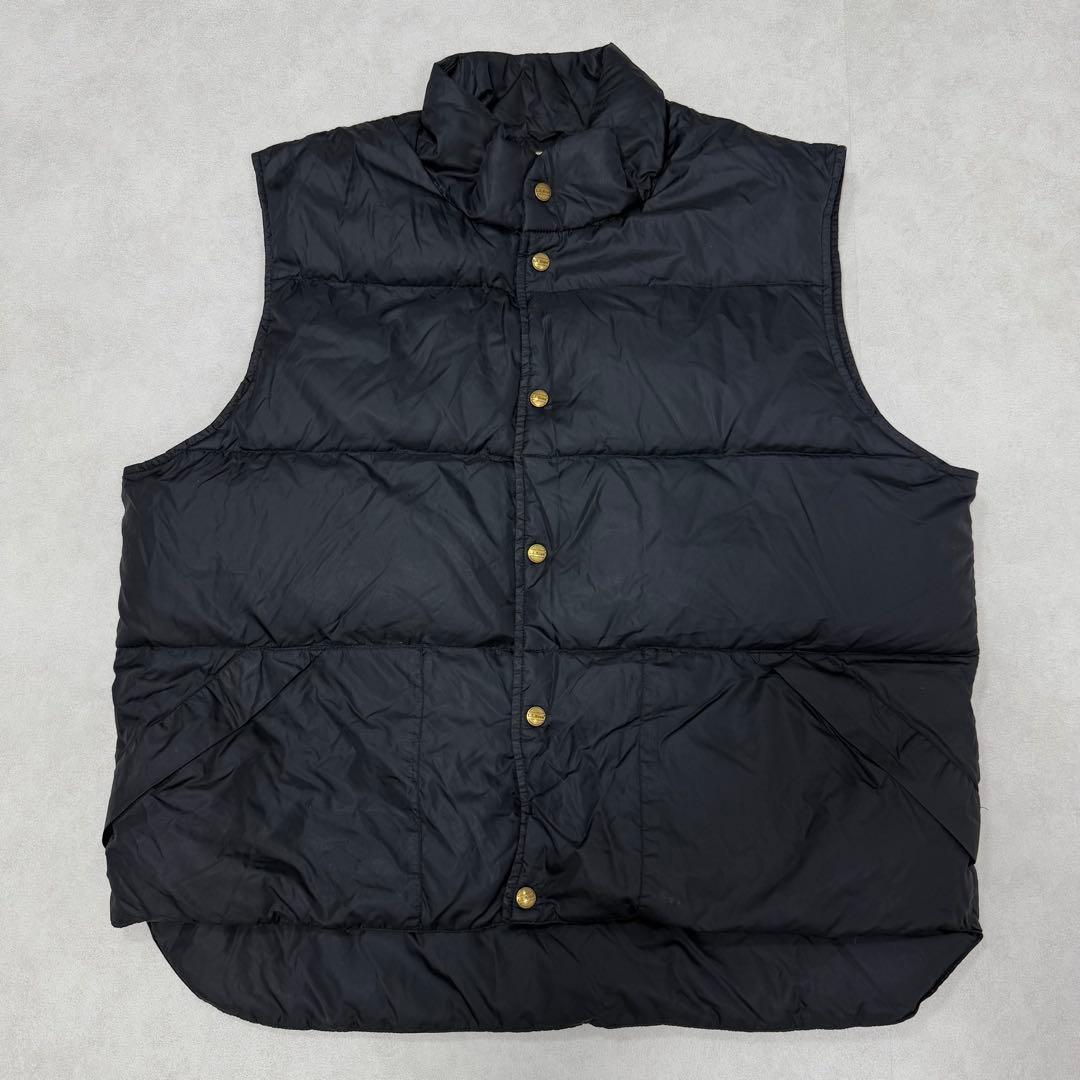 古着 80s エルエルビーン ダウンベスト ジャケット ブラック 黒 ②
