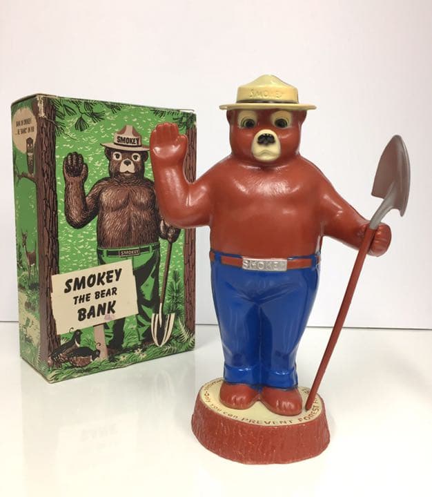 箱付きSMOKEY BEAR スモーキーベア 貯金箱 imgrc0087937604.jpg