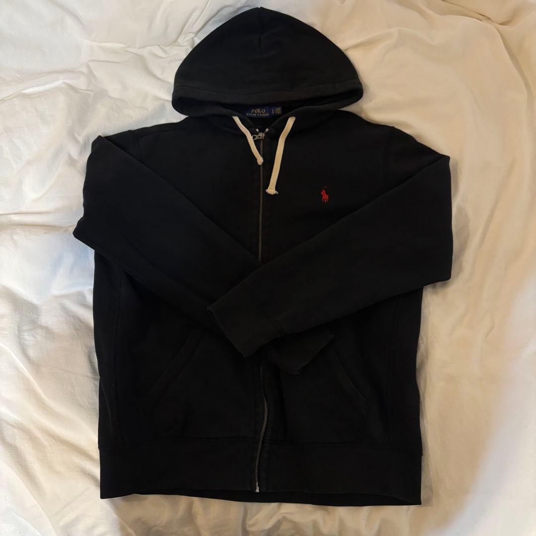 Polo Ralph Lauren ジップパーカー　L POLO RALPH LAUREN (ポロラルフローレン) ワンポイント フルジップ