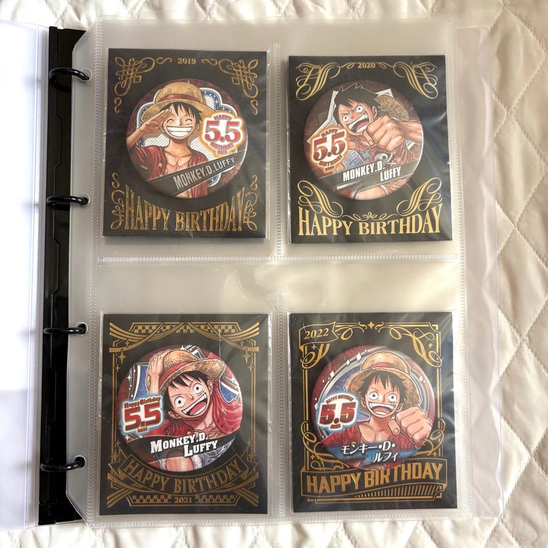 ワンピース ONEPIECE ルフィ バースデイ缶バッジ