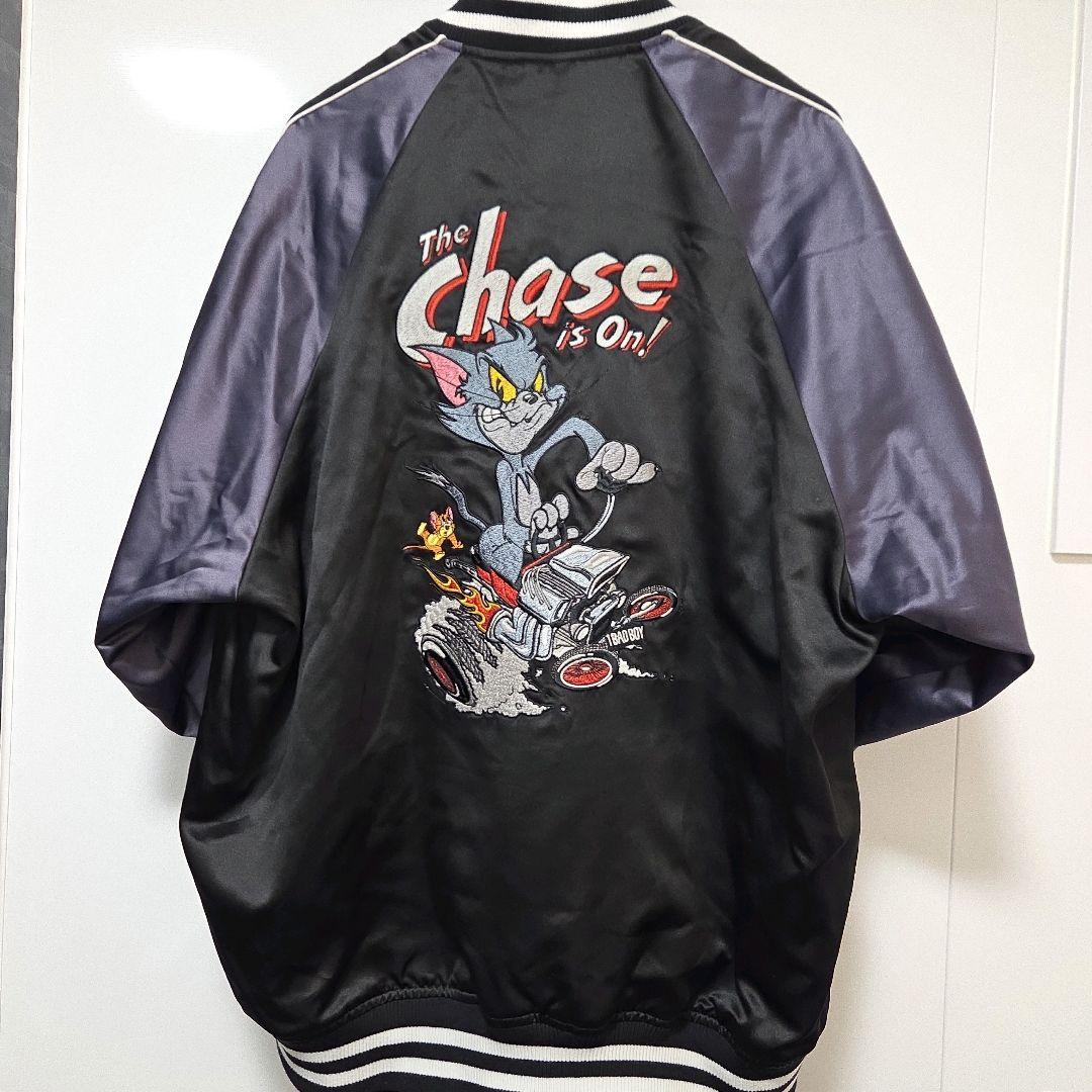 【入手困難╱美品】BIG刺繍スカジャン ニコアンド トムとジェリーワーナー