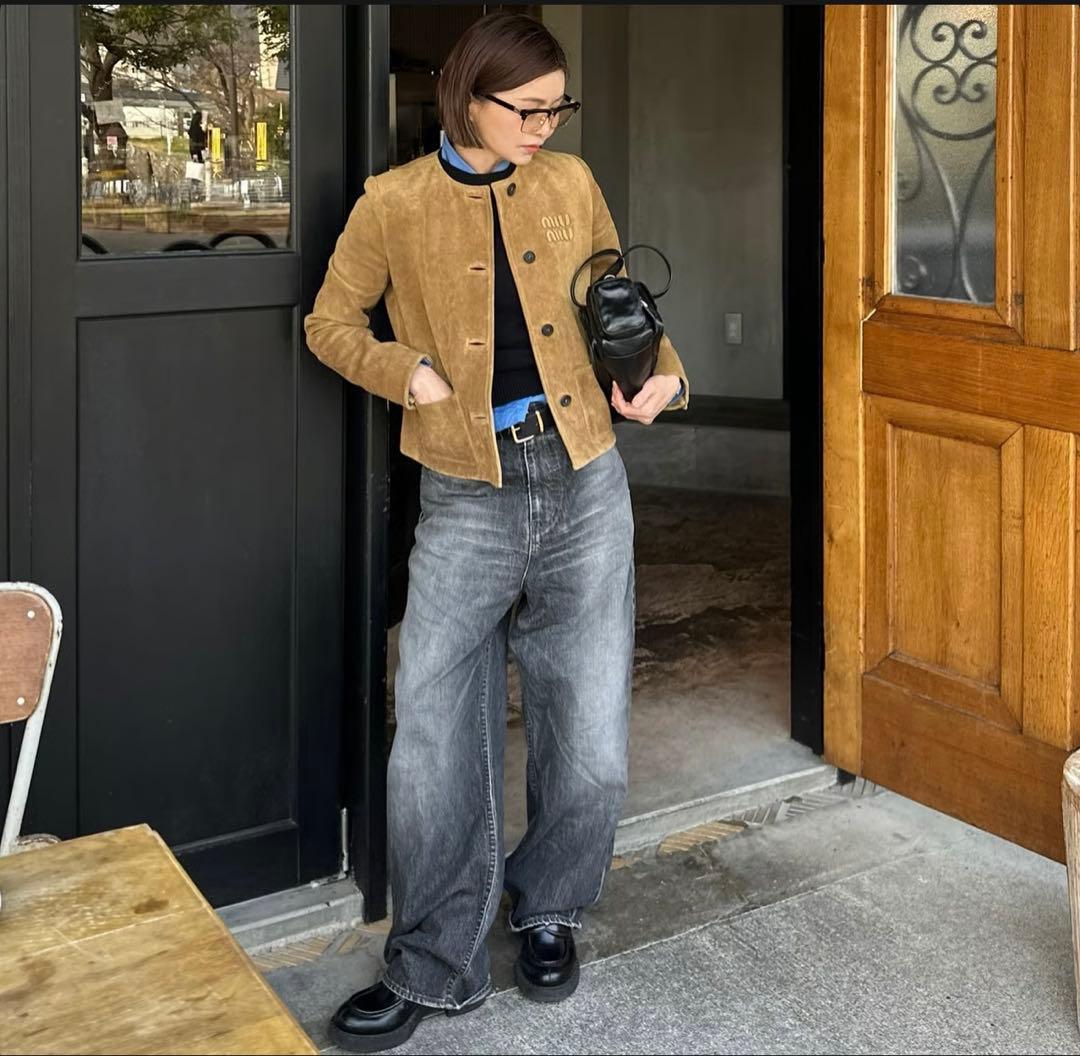 ok.soon オクスン オリジナルワイドデニム ブラックデニム 大人気 美品