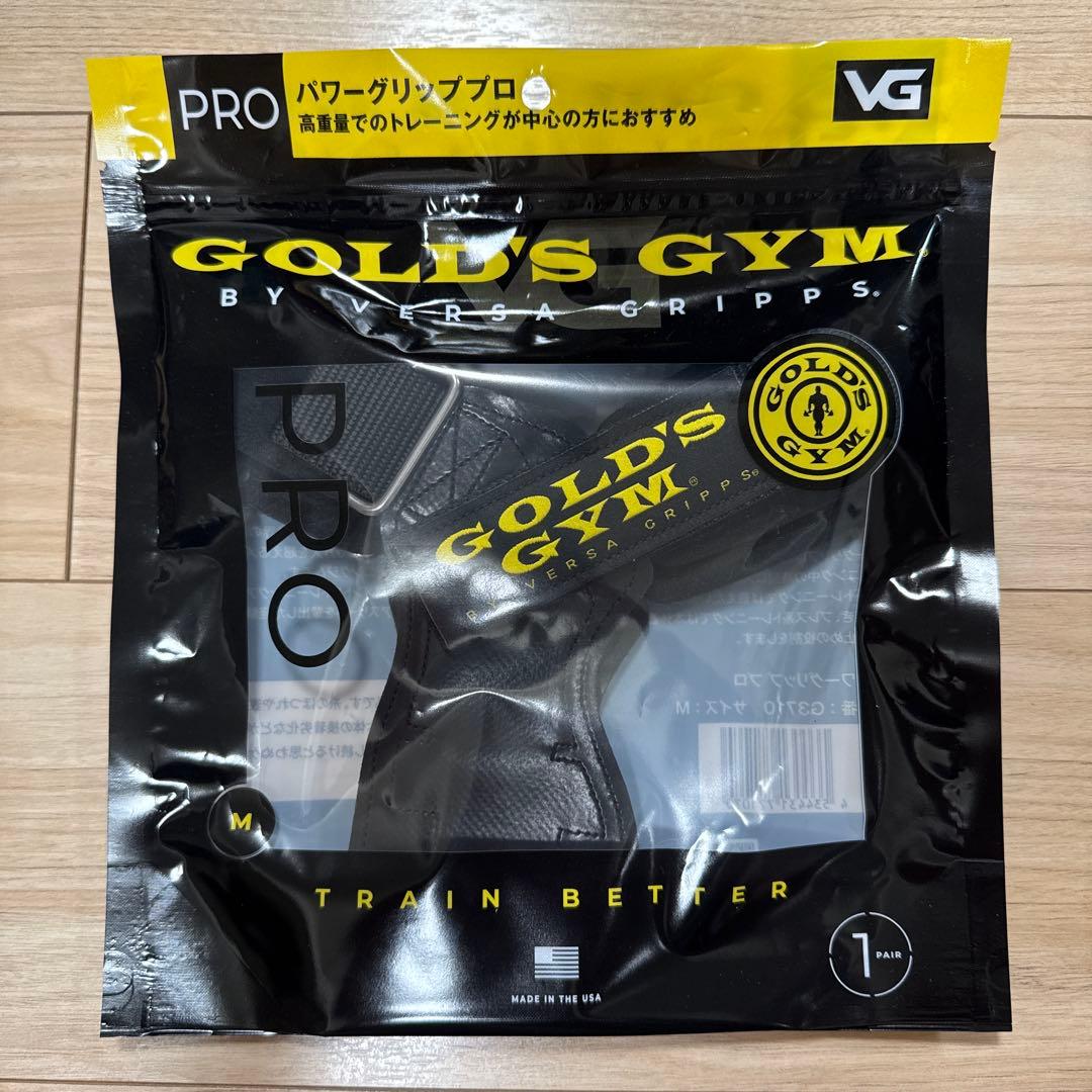 送料込 ゴールドジム パワーグリッププロ Mサイズ GOLD'S GYM PRO