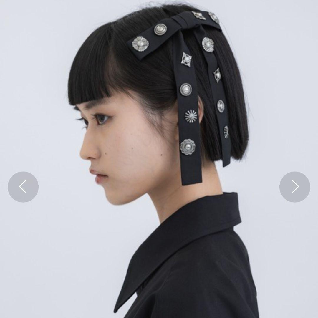 TOGA TOOトーガトゥ メタルコンチョリボンタイ TAKUYA着用 ブラック