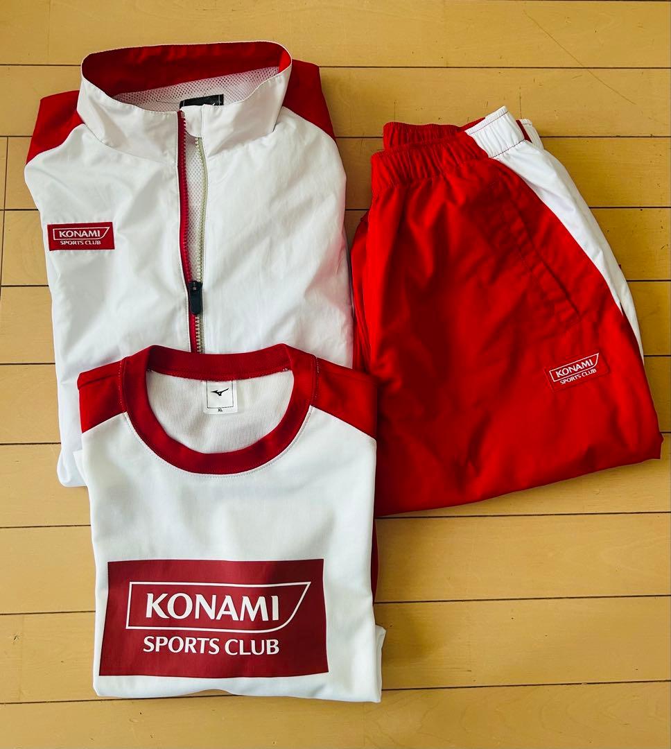 コナミスポーツクラブ　水泳選手　ジャージTシャツ3点セット　説明欄を読んで下さい