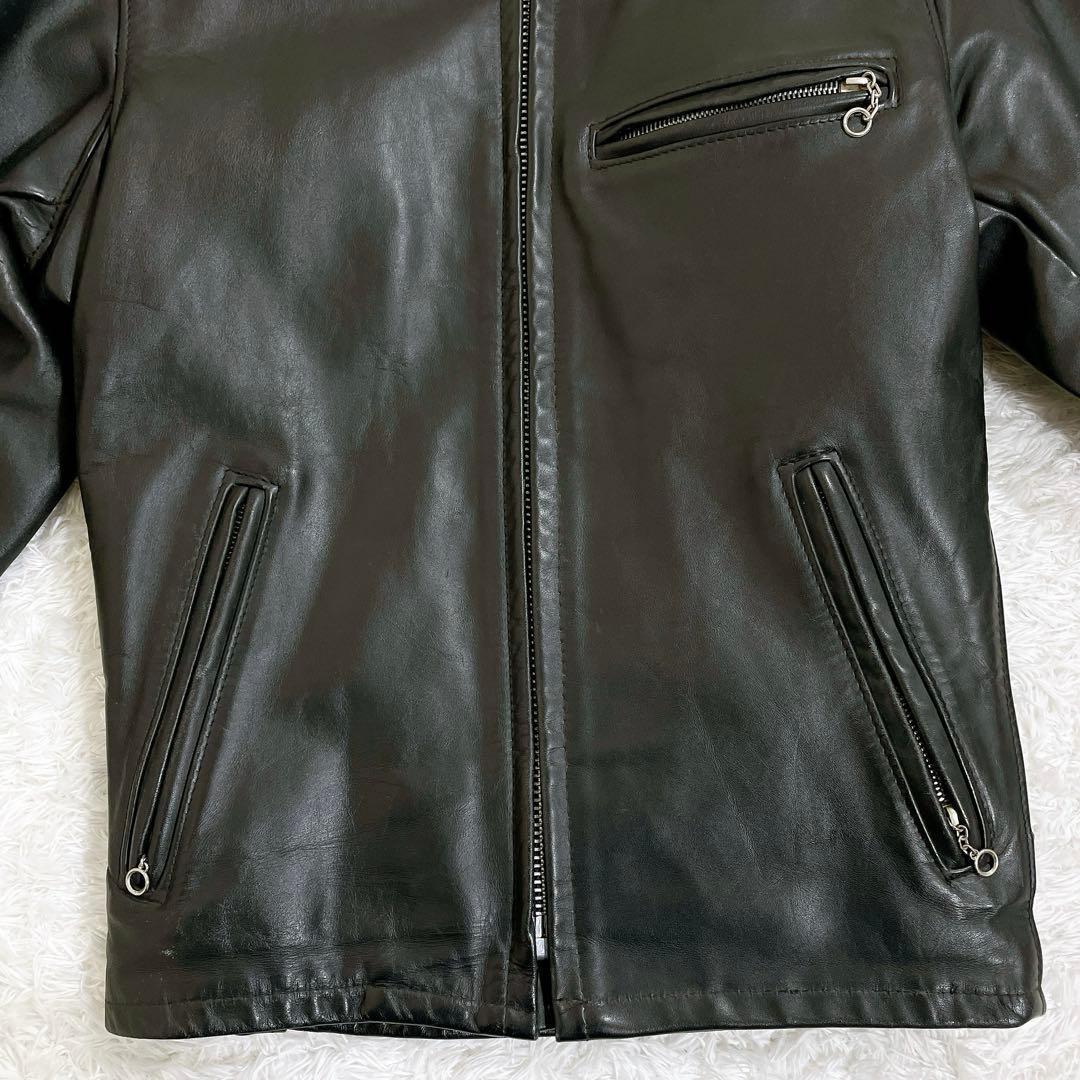 Schott 641 シングルライダース ボアライナー付き USA製 34 黒 - メルカリ