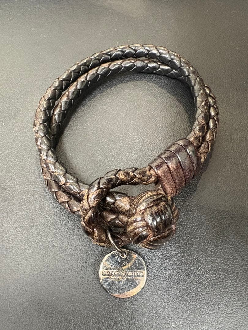 ボッテガ 編み込みブレスレット シルバー925