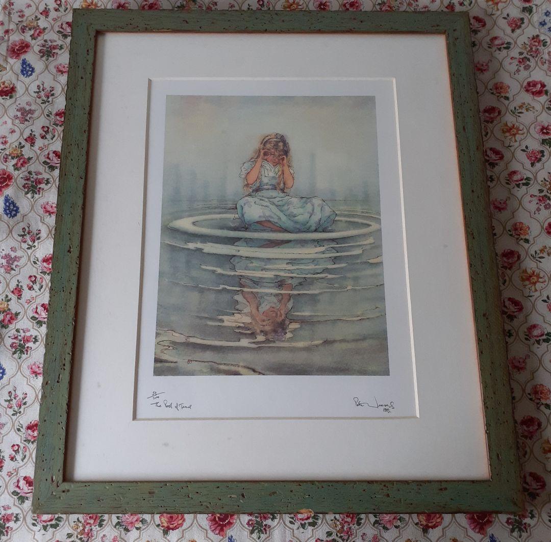 ☆サイン入りリトグラフと洋書絵本☆不思議の国のアリス