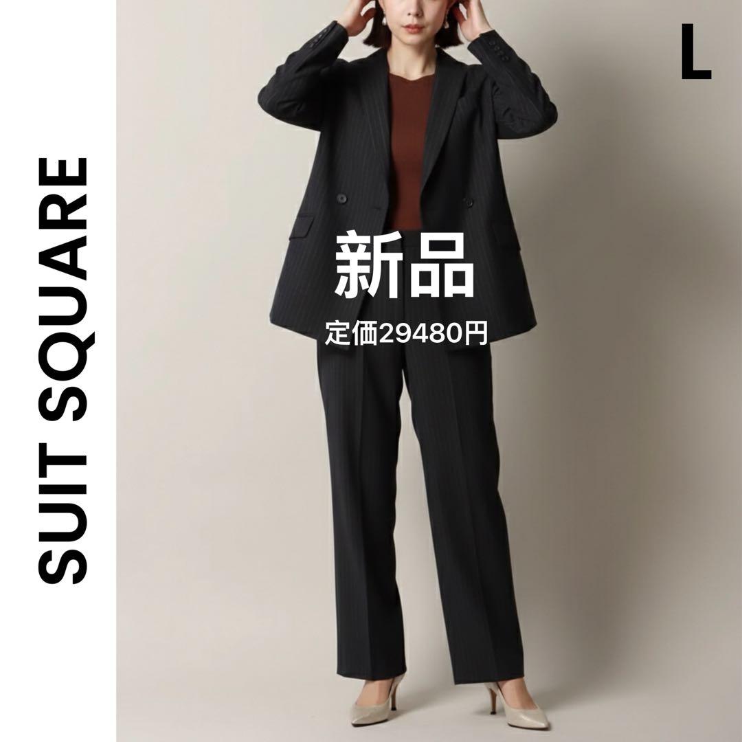 【スーツスクエア】新品 スーツ ウォッシャブル ストレッチ ピンストライプ SUIT SQUARE（スーツスクエア） 【スーツスクエア】メンズ スーツ