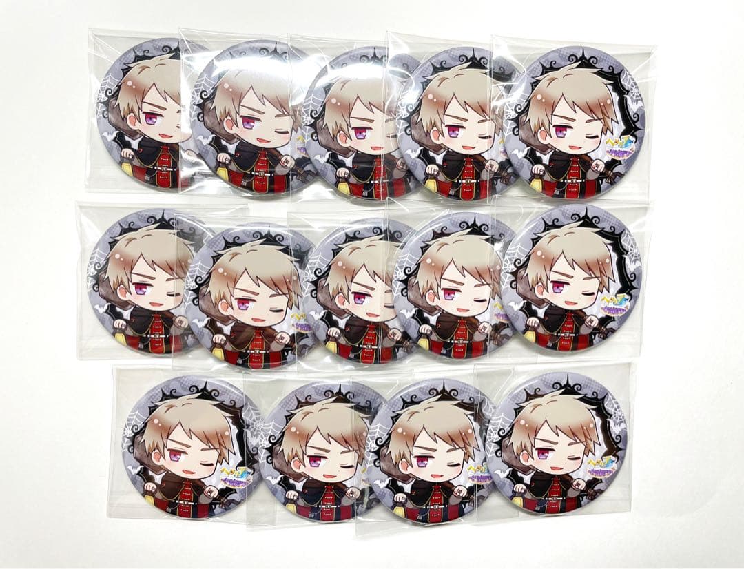 ヘタリア アモカフェ ハロウィン プロイセン 缶バッジ 14点 セット