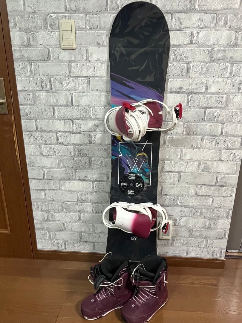 SALOMON WONDER 139cm 板ビンディングブーツバッグで4点セット SALOMON WONDER 139cm 板ビンディングブーツバッグで4点セット SALOMON