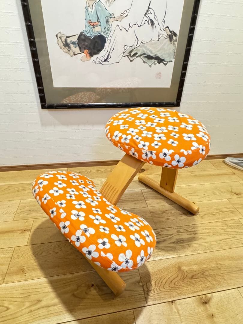 【美品】Rybo Balans EASY バランスチェア 金ロゴ カバー付