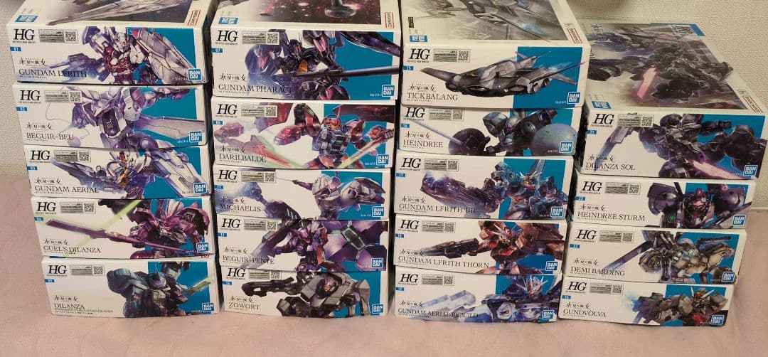 機動戦士ガンダム　水星の魔女　ガンプラ　HG 19点セット