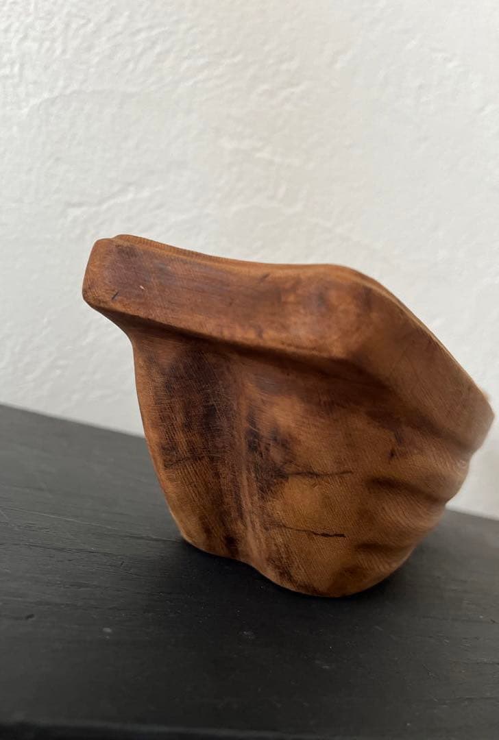 池坊花器 生花 泊船（剣山付き）焼杉 船形花器 値下げしました - メルカリ