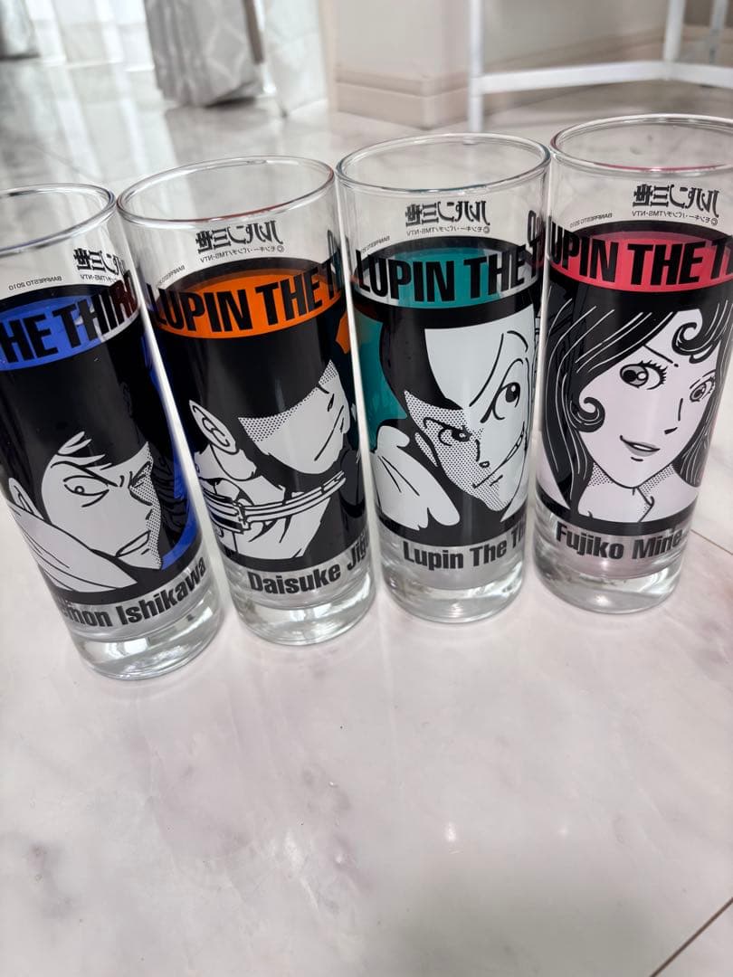 一番くじ ルパン三世 H賞 グラス コンプリート ルパン 次元 五右衛門