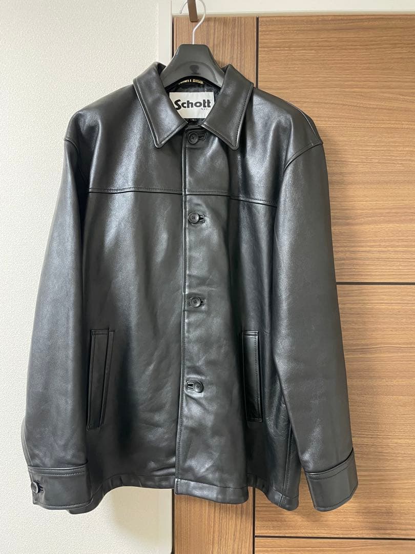 BEAUTY&YOUTH 別注　Schott カーコート　ブラック ovy