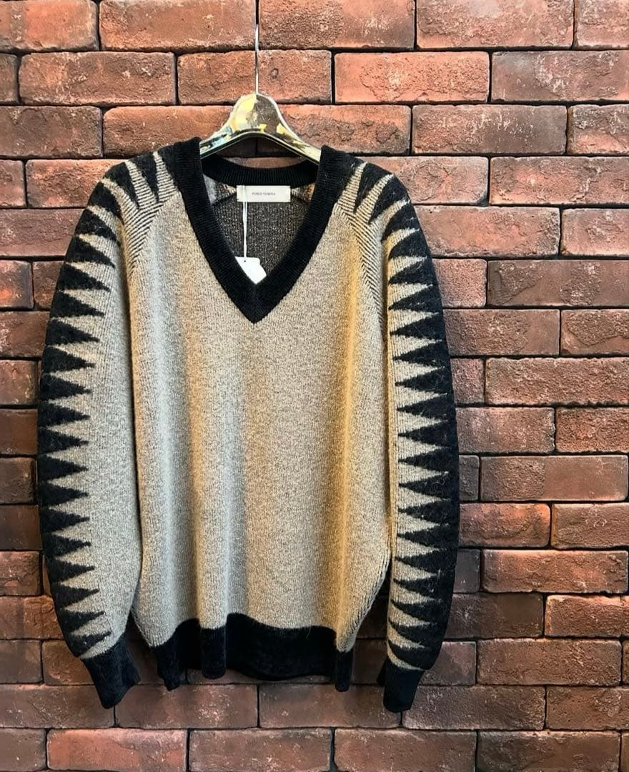 トップス fumie tanaka giza v neck knit