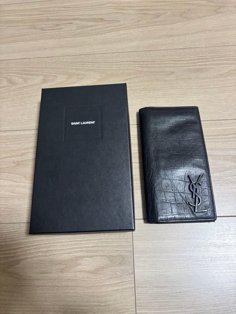 SAINT LAURENT クロコブラックレザー 長財布 楽天市場】【財布】SAINT LAURENT PARIS サン ローラン パリ イブサン