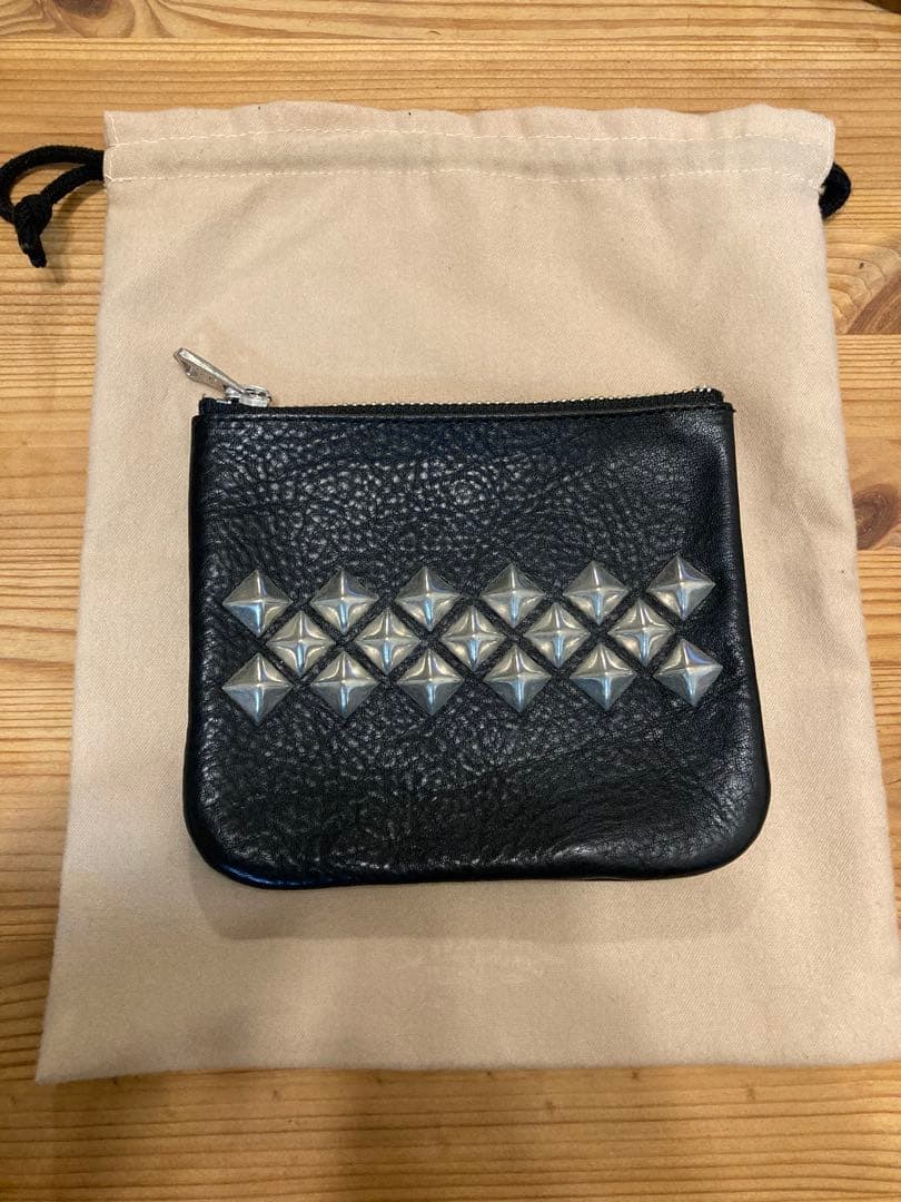 calee キャリー　スタッズポーチ　巾着袋付き