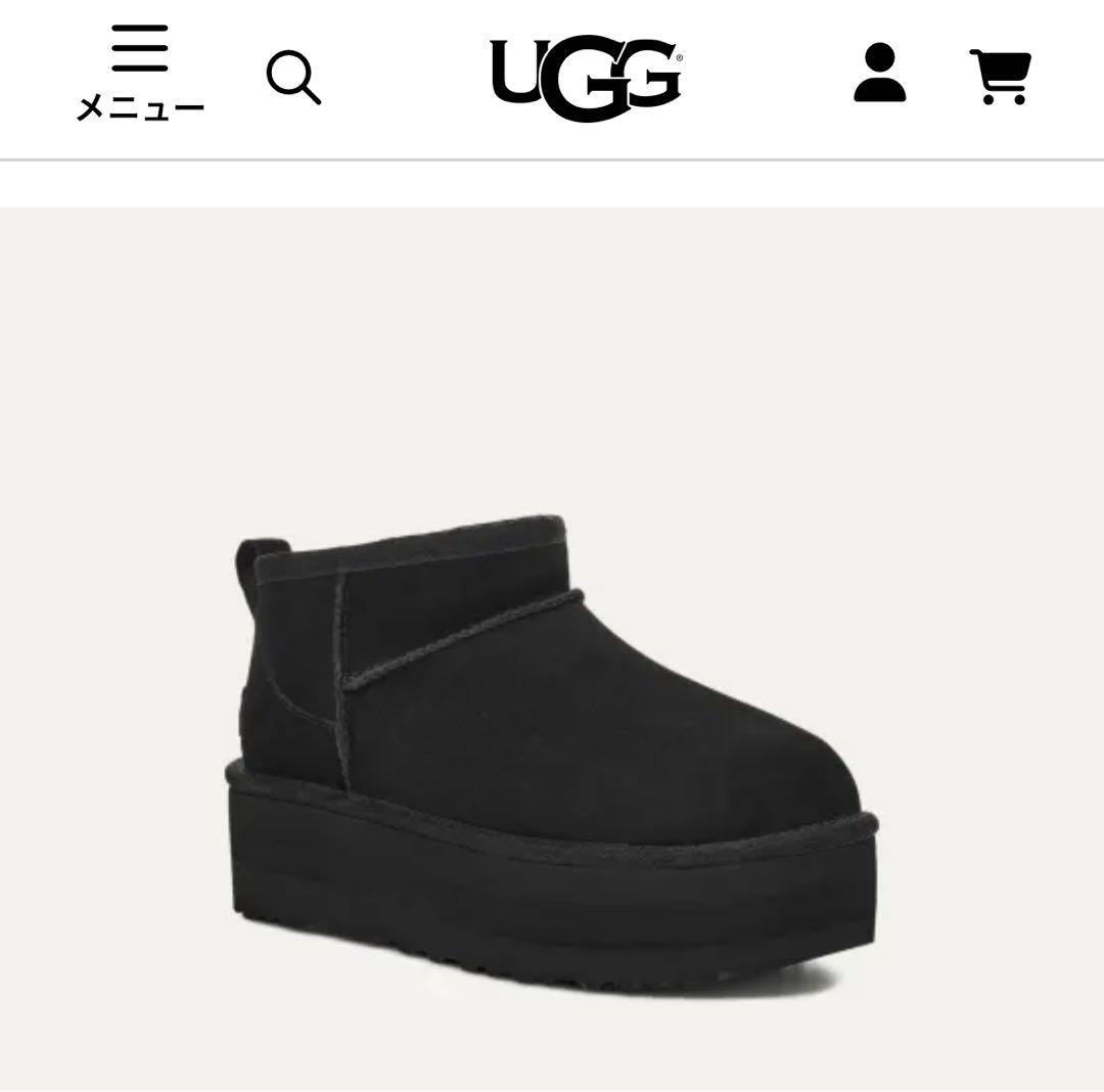 新品未使用 UGG Classic Ultra Mini Platform 22