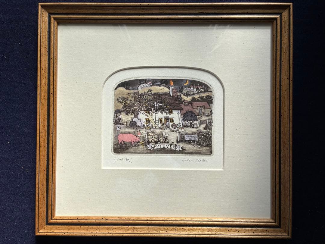 グラハムクラークの銅版画 9月 阪神梅田本店】イギリス古来のアーチ型銅版画を復刻、西欧の歴史、文化