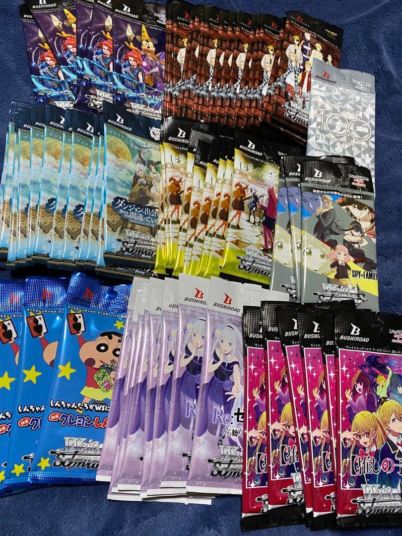 ヴァイスシュヴァルツ 人気アニメ多数含む10種69パックセット