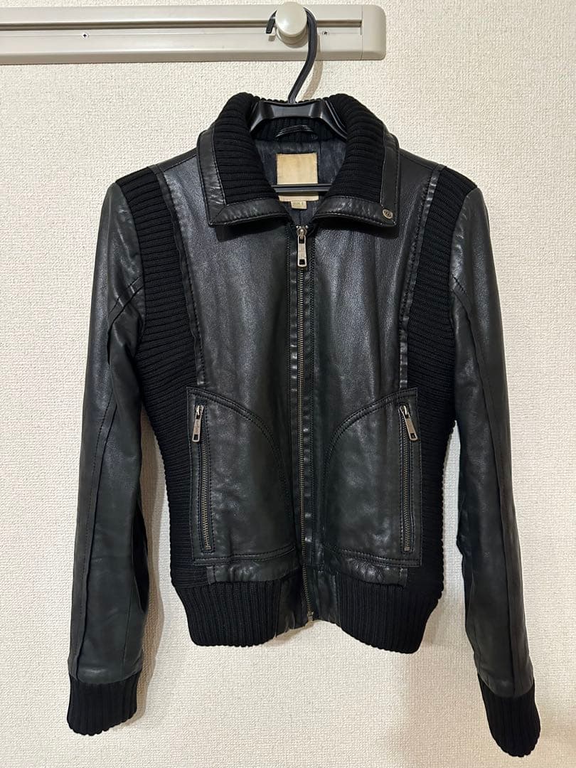 59b3d454DIESEL ディーゼル ラムレザージャケット