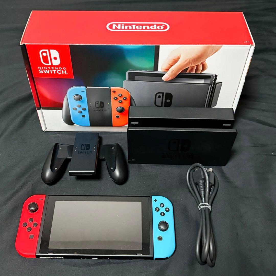 ニンテンドースイッチ　箱あり　ACアダプター無し　ジョイコン二個おまけ