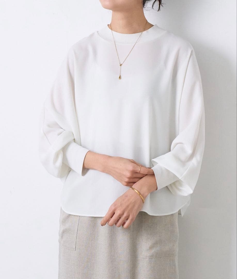 ◎ハッチマル◎専用 タグ付　ビアズリー ニットコンビドルマンブラウス　Fサイズ ◎ハッチマル◎専用 タグ付 ビアズリー ニットコンビドルマンブラウス