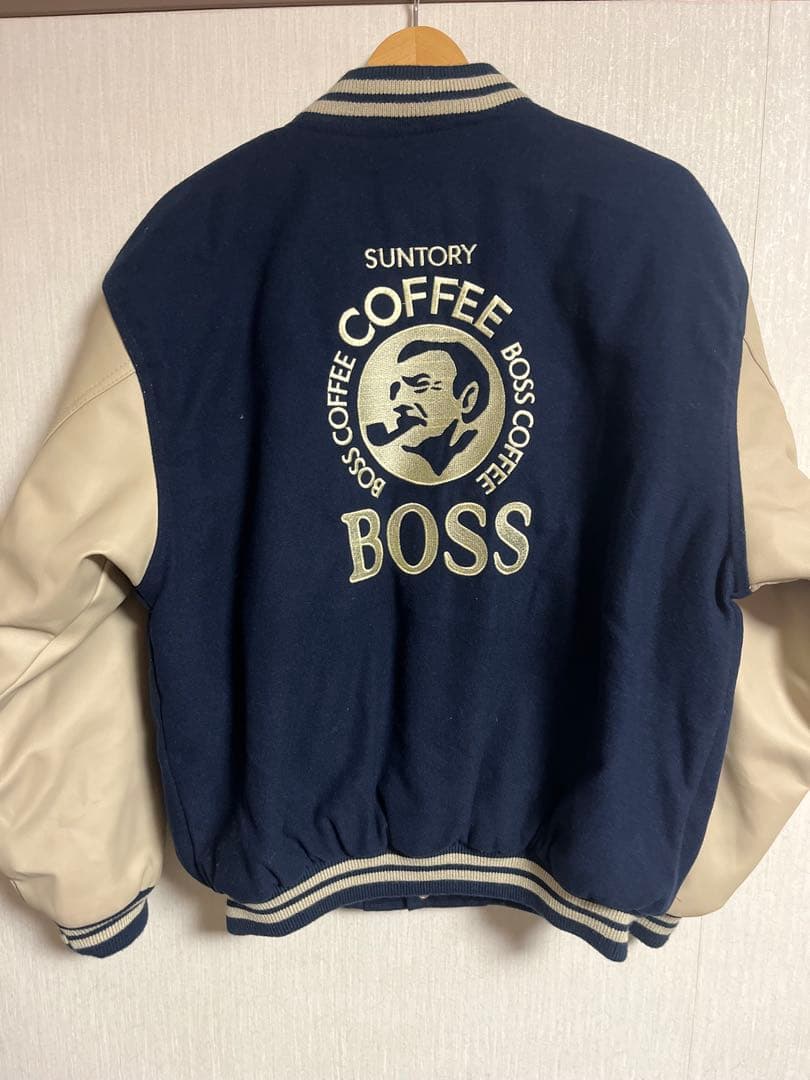 た*や様 新品　SUNTORY BOSS ボスジャン　ジャケット　刺繍　レザー