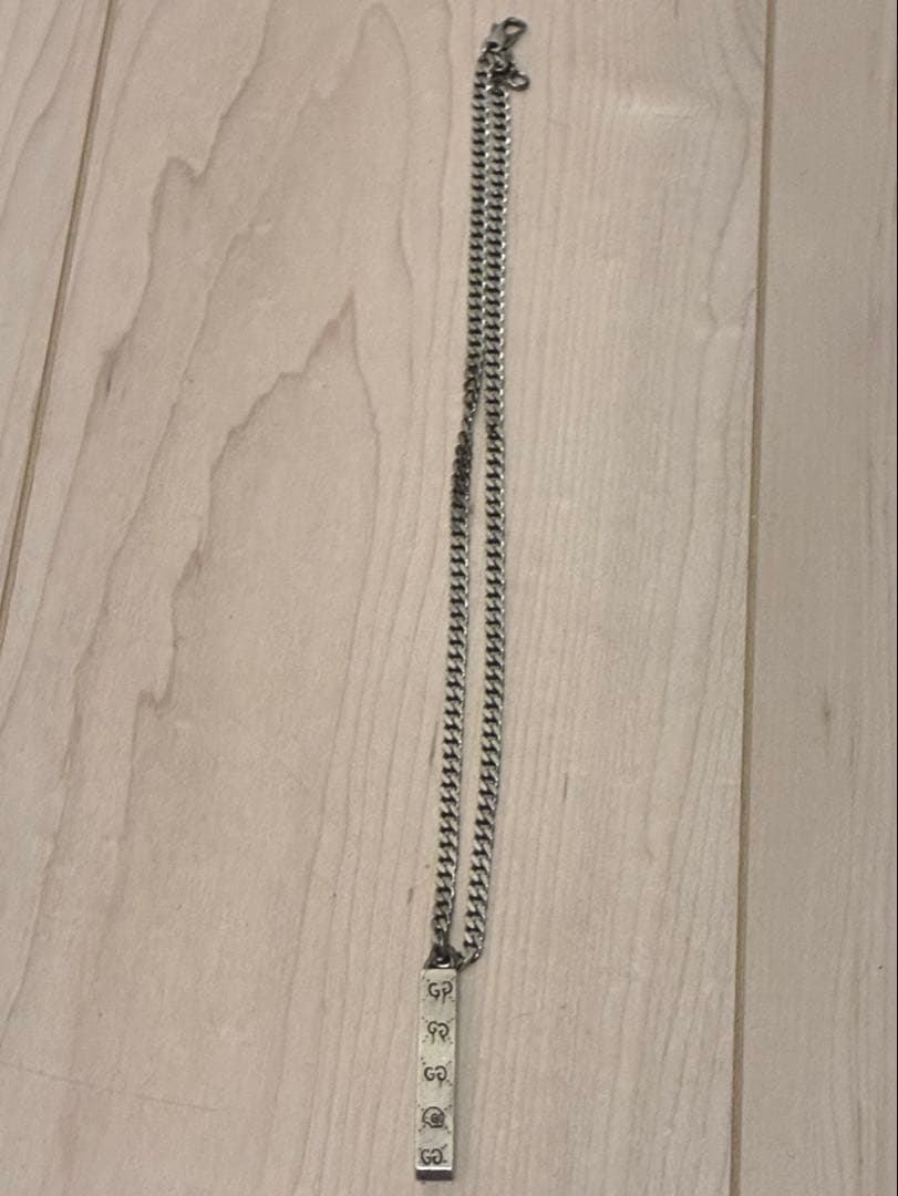 GUCCI グッチ シルバー ゴースト ネックレス 455314