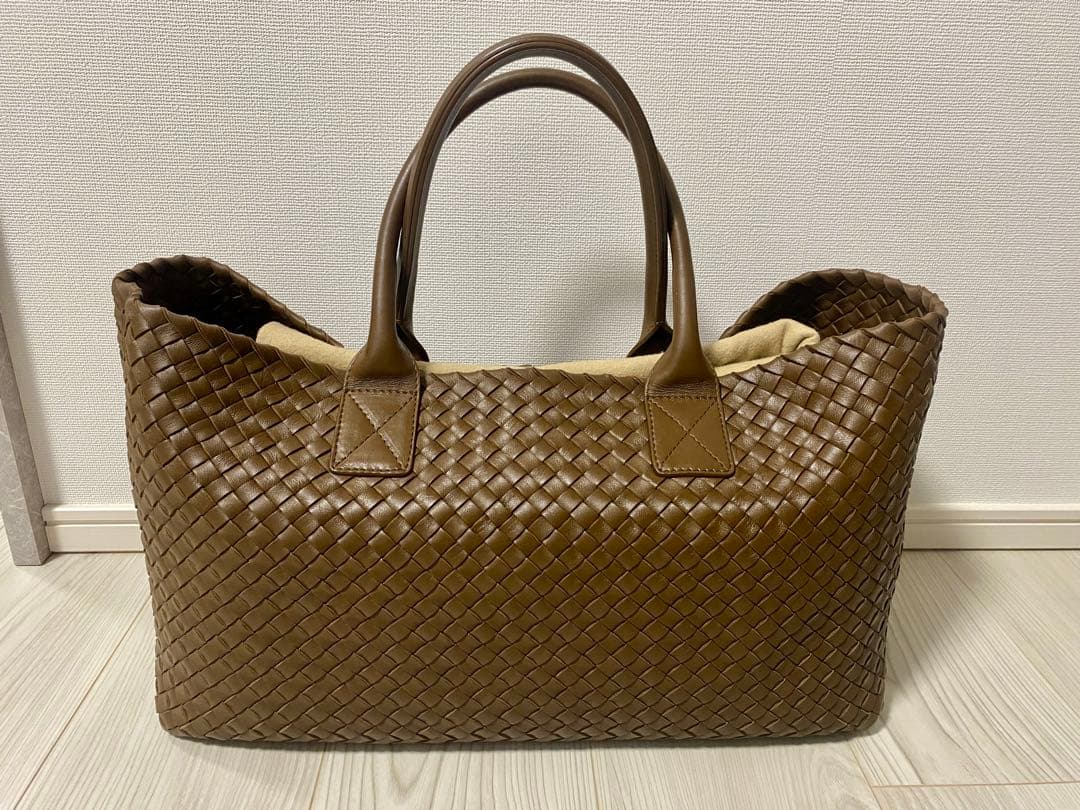 極美品 ボッテガヴェネタ カバ MM ブラウン　レザーバッグ カセット アルコ