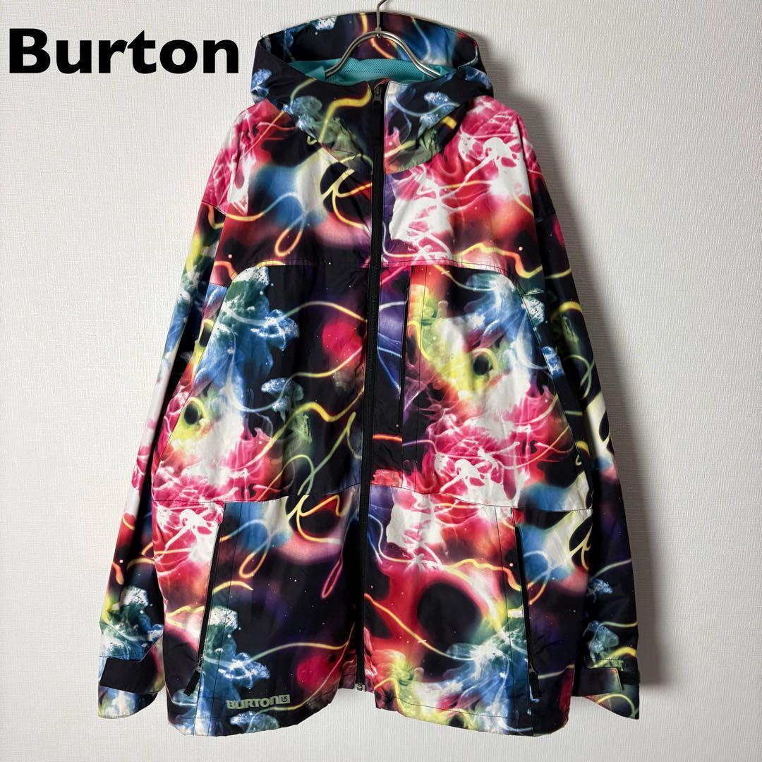 Burton × Chuck Anderson スノーボードジャケット　ネオン