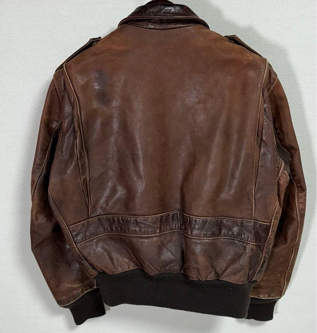 Schott 184SM A-2 A2 レザーフライトジャケット ブラウン - メルカリ
