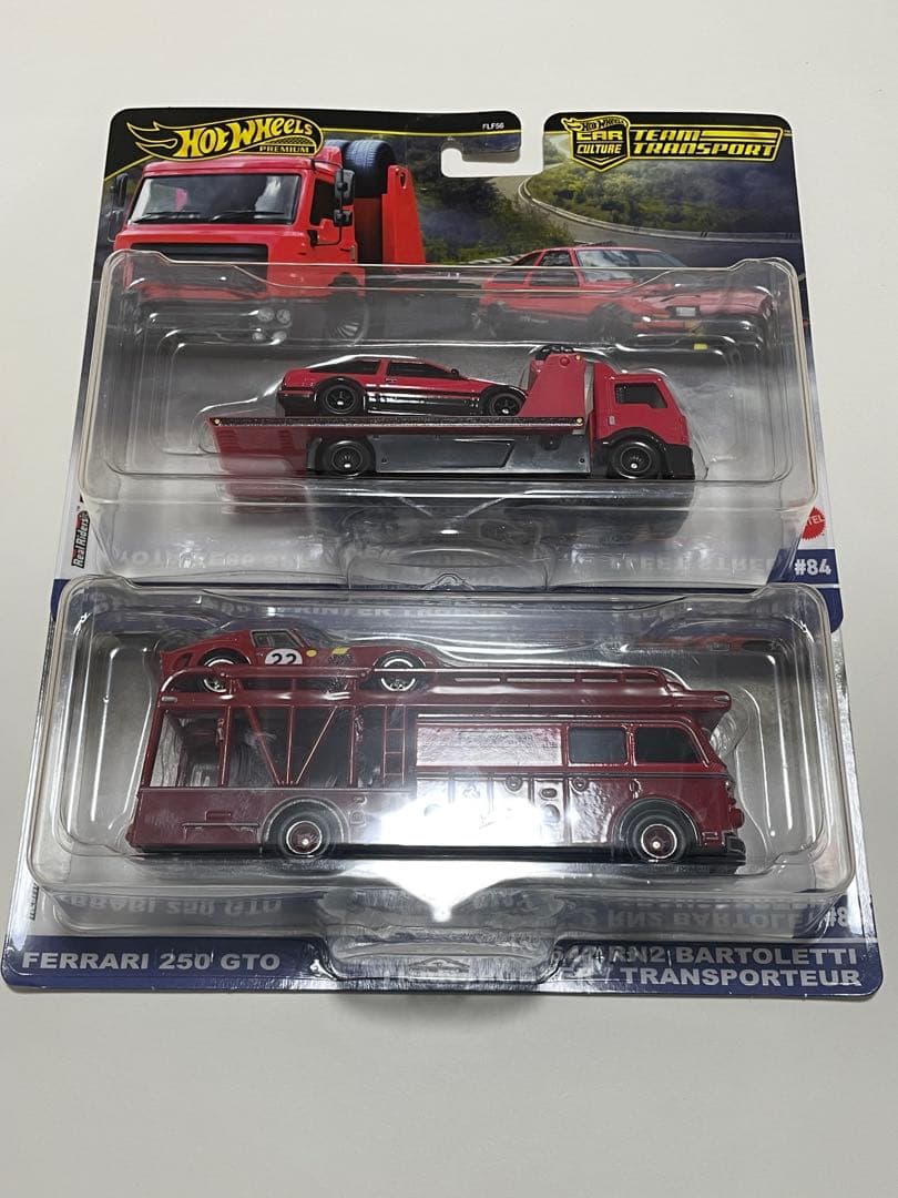 ホットウィールトランポAE86スプリンタートレノ＆フェラーリ250GTOセット