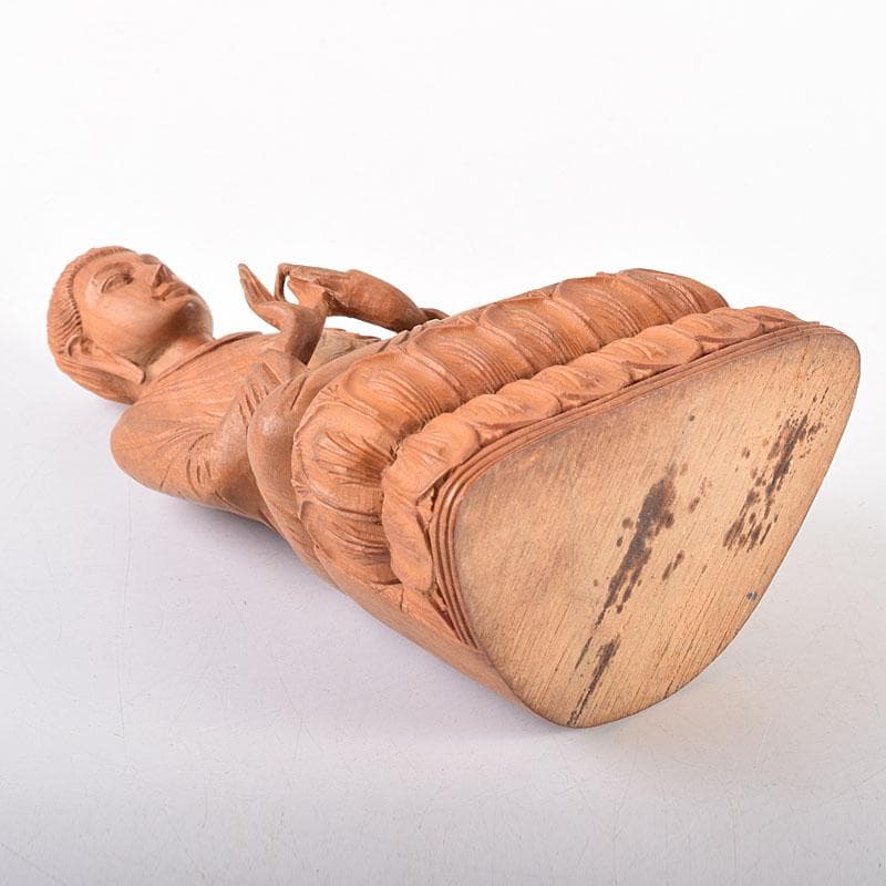 仏教美術 青佑作 白檀彫刻 釈迦座像 仏像 置物 共箱 C 7011 - メルカリ