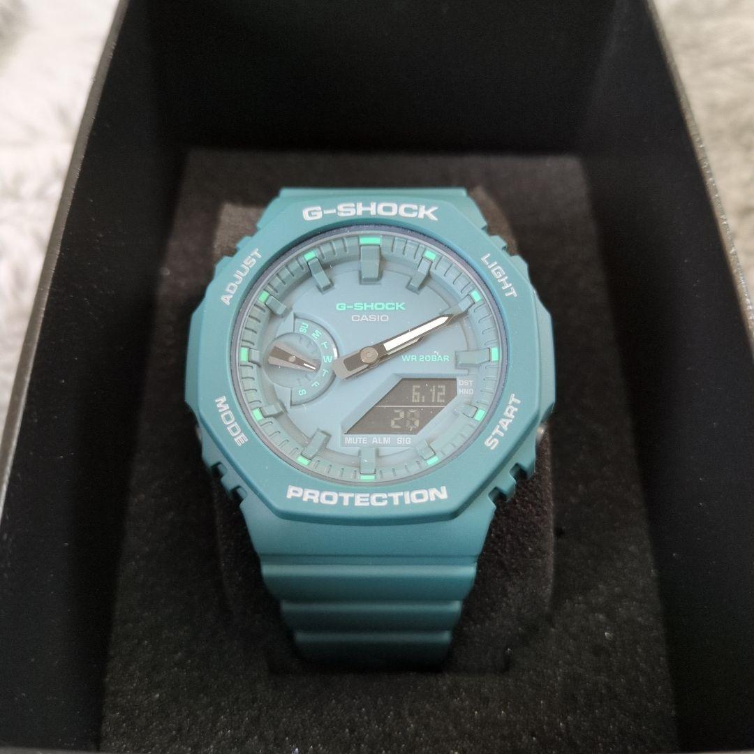 美品 G-SHOCK デジタル腕時計 GMA-S2100GA-3AJF グリーン