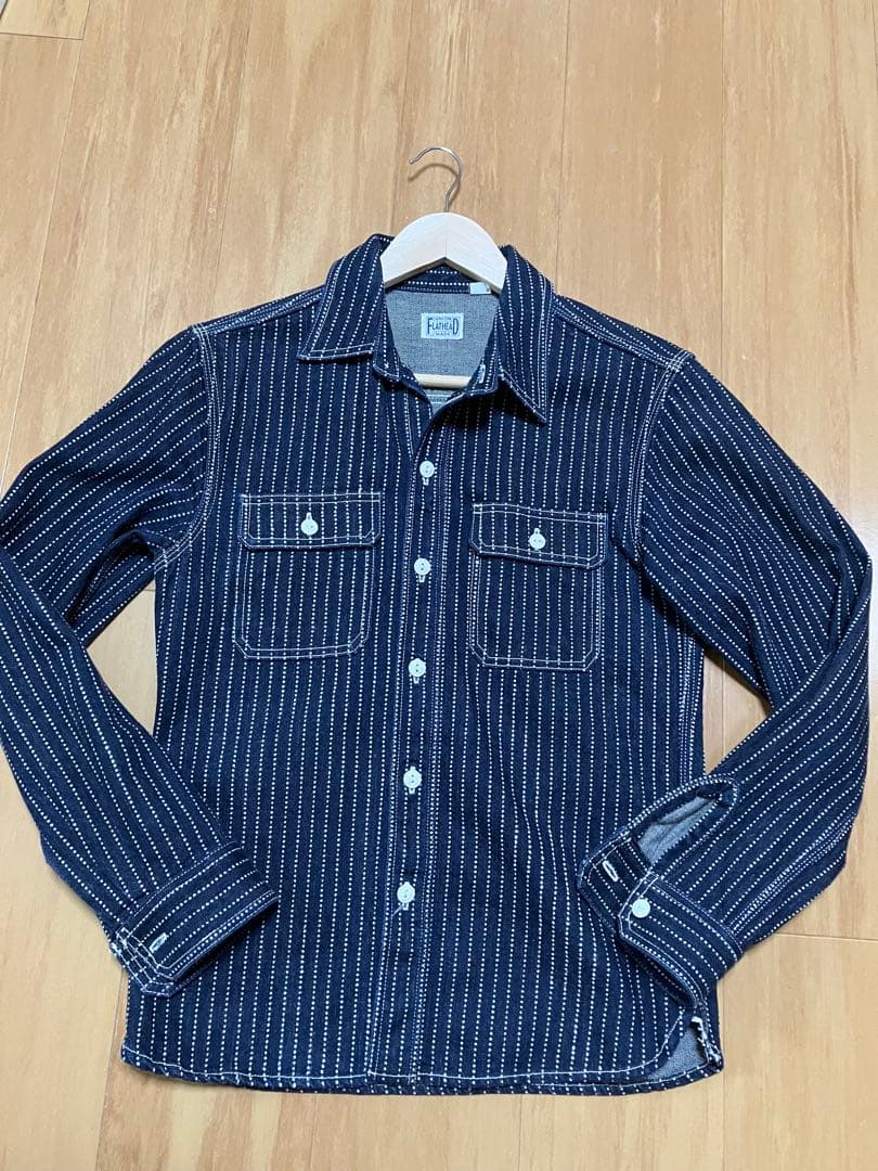 ロ*ク様 【美品】FLATHEAD ウォバッシュ デニムシャツ サイズ38 70