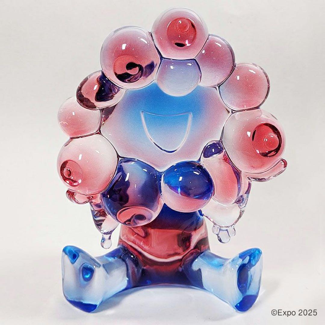 【新品未開封】ミャクミャク クリアフィギュア レッド×ブルー　万博