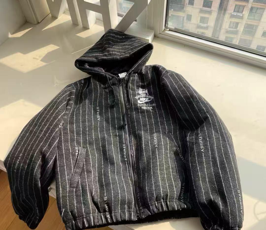Nike Stussy Striped Wool Jacket　Mサイズ